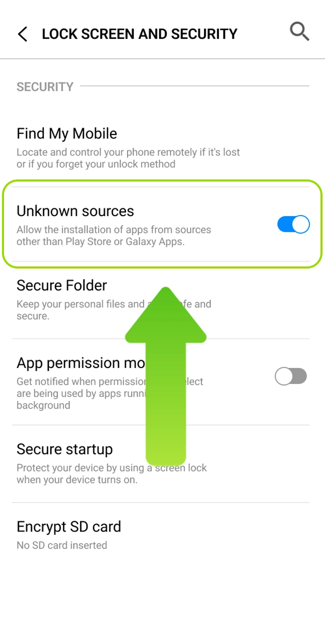Open your smartphone settings to continue the WinWin app downloading process.